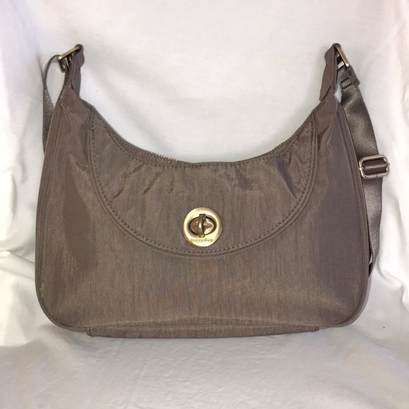 Baggallini Oslo Small Hobo Shoulder Crossbody Bag In Portobello Gold Hardware